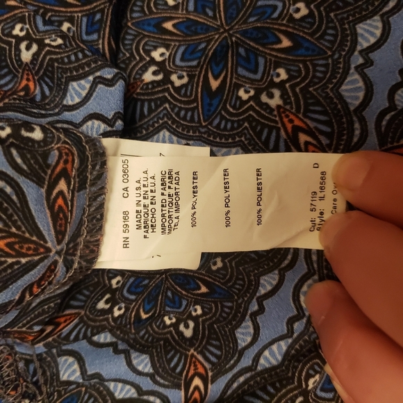 Karen Kane Boho Sleeveless Tunic Blouse Size S - Picture 6 of 9